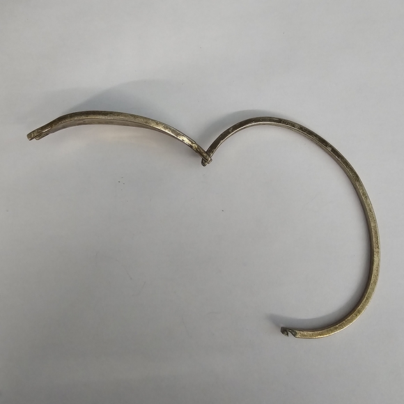 Vintage mountain scene bracelet shooting star silver tone crushed turquoise - Picture 13 of 16